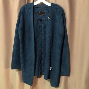 NWOT Derek Heart teal sweater